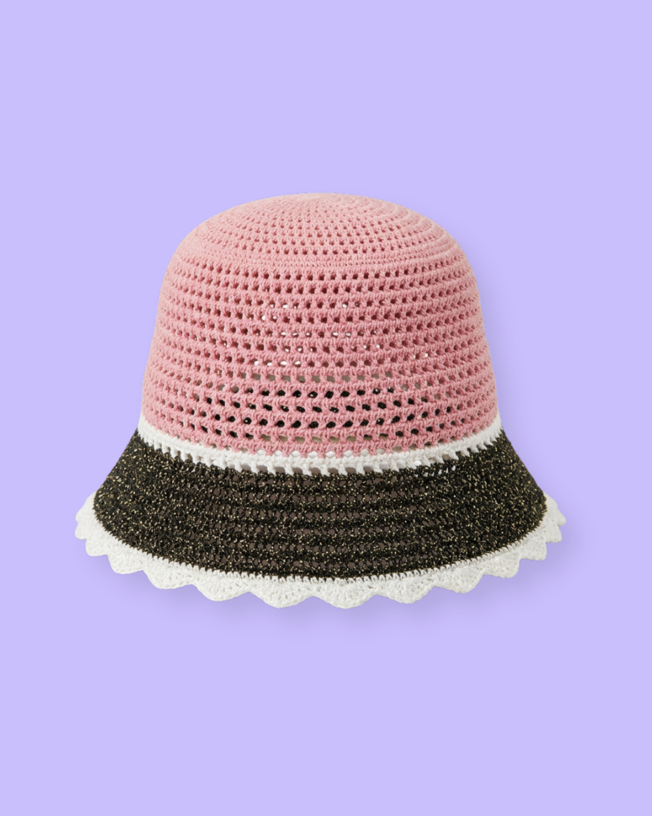 ARLES CROCHETED HAT PINK