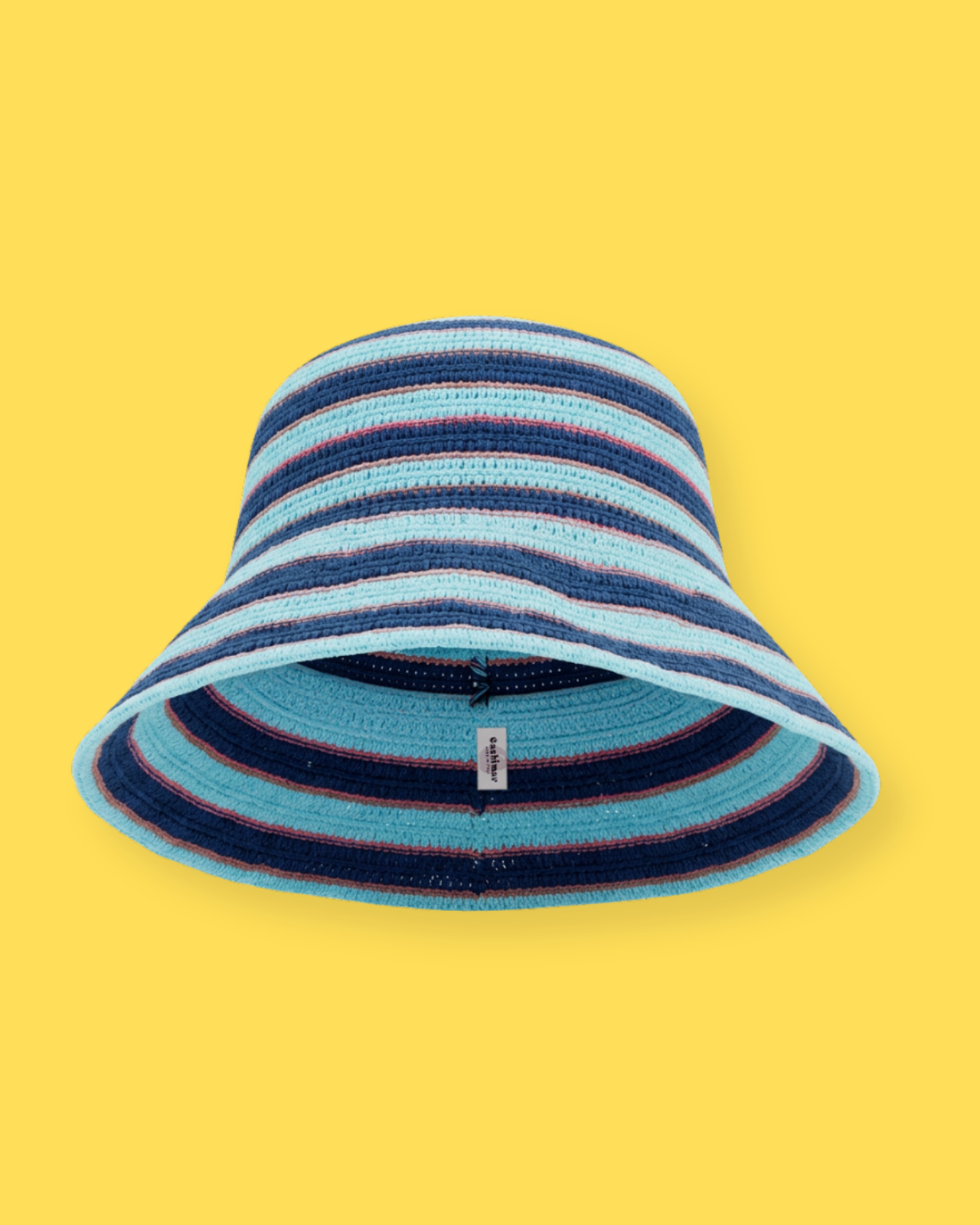 Moule crocheted hat blue