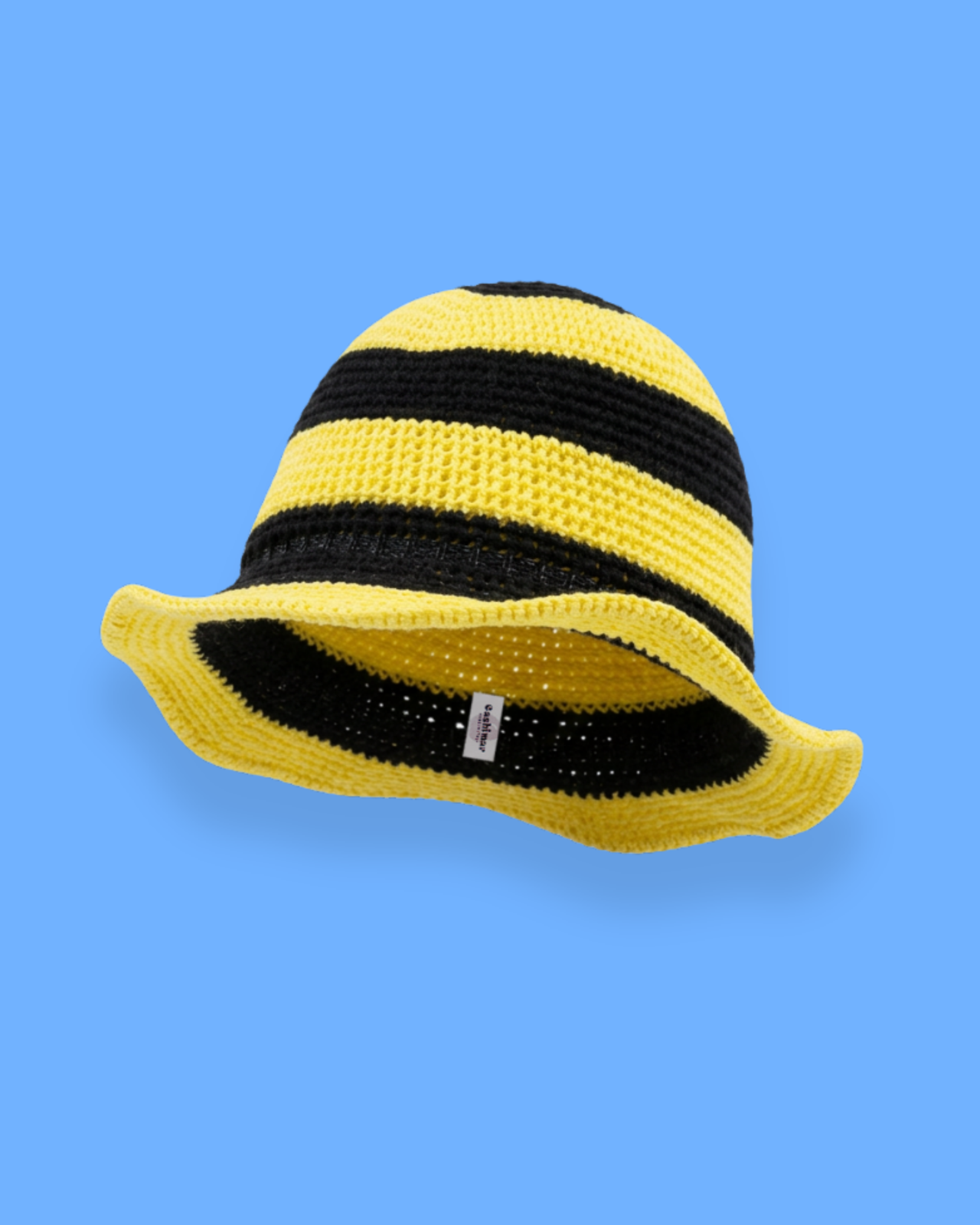 SAINT TROPE SUN HAT YELLOW AND BACK