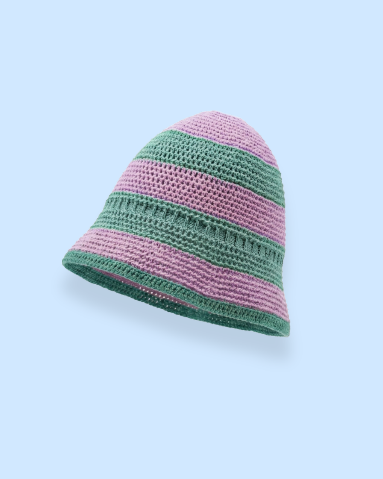 TOLOSA BUCKET HAT GREEN AND LILAC
