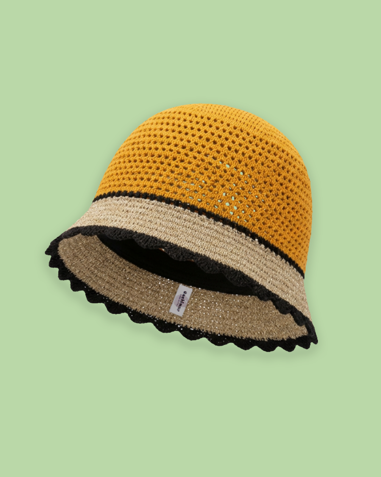 ARLES CROCHET HAT YELLOW